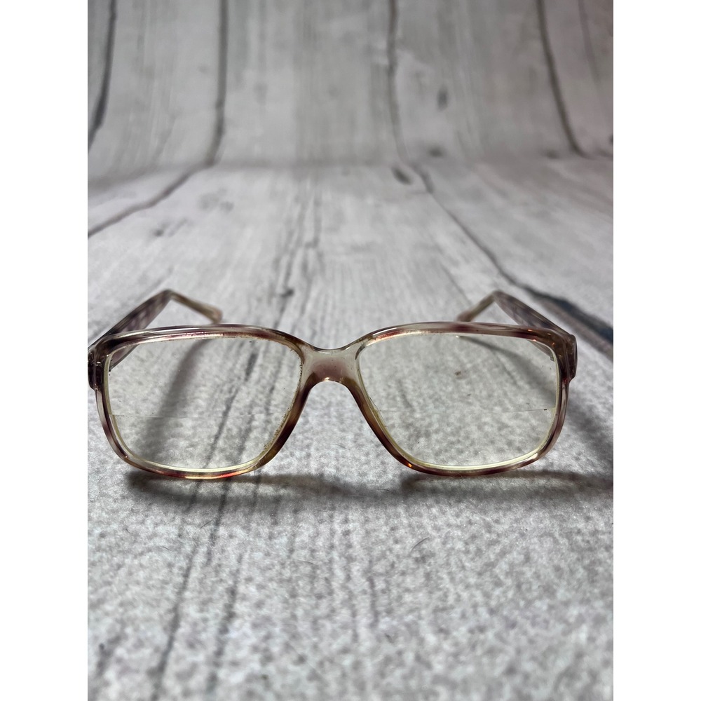 Kenmark Vintage Gallery Chief Eyeglasses Unisex Grey Amber Oversized Retro